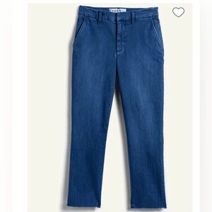 Frank & Eileen Wicklow Italian Denim Chinos Size 10 in 1977 blue denim wash